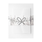 White Wood Rustic Farmhouse Country Weddenschap Uitnodigingen Wikkel