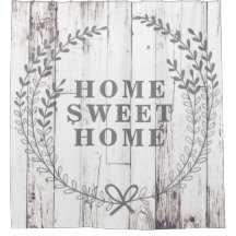 White Wood Rustic Farmhouse Home Sweet Home