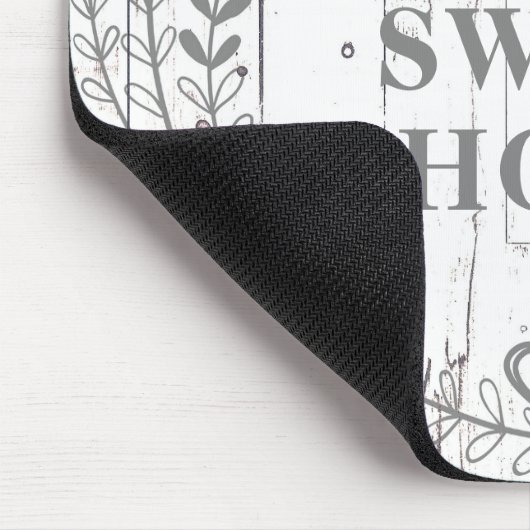 White Wood Rustic Farmhouse Shabby Chic Custom Muismat (Hoek)