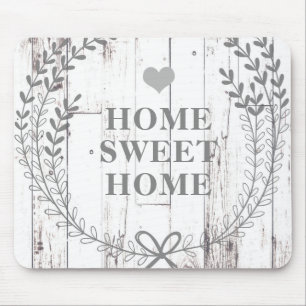 White Wood Rustic Farmhouse Shabby Chic Custom Muismat