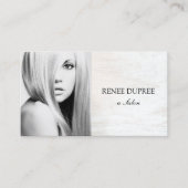 White Wood Salon Fotografie Fotokaart Visitekaartje (Voorkant)