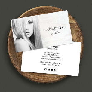 White Wood Salon Fotografie Fotokaart Visitekaartje