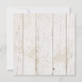 White Wood Save the Date Minimalistische Initialen (Achterkant)