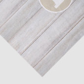 White Wood Shabby Chic Farmhouse Rustic Party Tissuepapier (Detail)