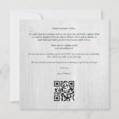 White Wood Spring Blooming Pink Shades Wedding Save The Date (Achterkant)
