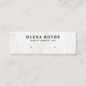 White Wood Stud oorklaar juwelier display Contactkaartje (Voorkant)