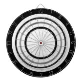 White Wood Texture Custom Dart Board Dartbord (Voorkant)