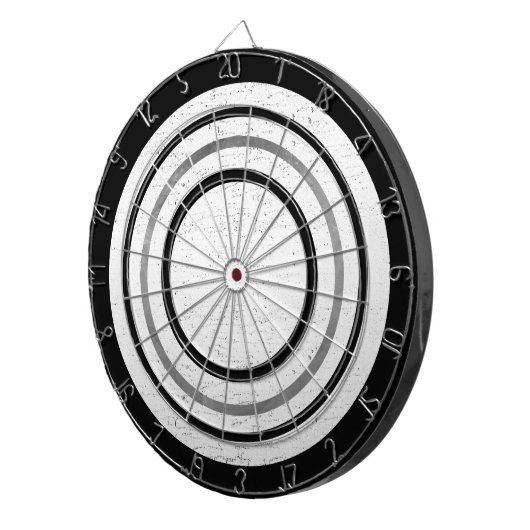 White Wood Texture Custom Dart Board Dartbord (Voorkant Rechts)