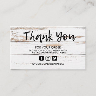 White Wood  Trendy Salon Dank je Visitekaartje