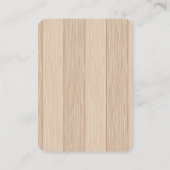 White Wood Twinkle Twinkle Little Star Baby shower Informatiekaartje (Achterkant)