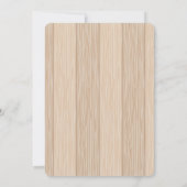 White Wood Twinkle Twinkle Little Star Baby shower Kaart (Achterkant)