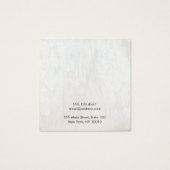 White Wood Voeg Logo Ketting oorspong Kaart toe (Achterkant)