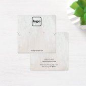 White Wood Voeg Logo Ketting oorspong Kaart toe (Bureau)