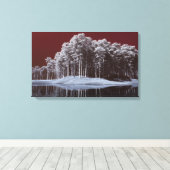 White Woods Canvas Print (Insitu (Houten vloer))