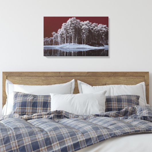 White Woods Canvas Print (Insitu (Slaapkamer))