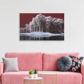 White Woods Canvas Print (Insitu (Woonkamer))