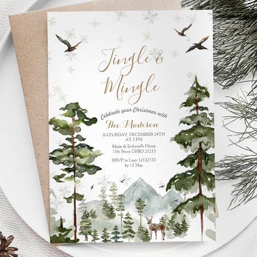 White Wooland Animal Jingle & Mingle Forest Kaart