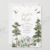 White Wooland Animal Jingle & Mingle Forest Kaart (Voorkant)