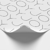 White Wrapping Paper met een moderne minimalistisc Cadeaupapier (Hoek)
