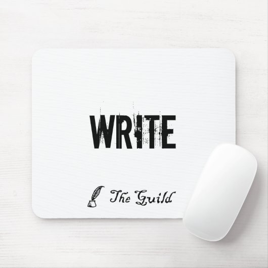 White WRITE Mousepad Muismat (Met muis)