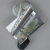 White Wuppertal Floating Train Schwebebahn Vorwerk Briefkaart