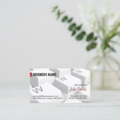 White WWW-toetsenbord internetVisitekaartje Visitekaartje (Staand voorkant)