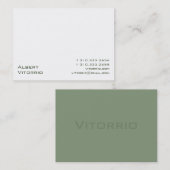 White XI Visitekaartje (Voorkant / Achterkant)