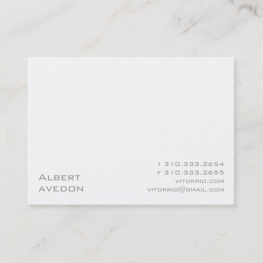 White XIP Visitekaartje (Voorkant)