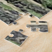 White Yacht en rustige Zeeen Legpuzzel (Zijkant)