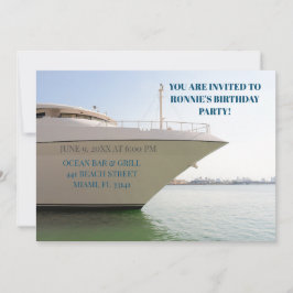 White Yacht on Ocean 60e verjaardag Kaart