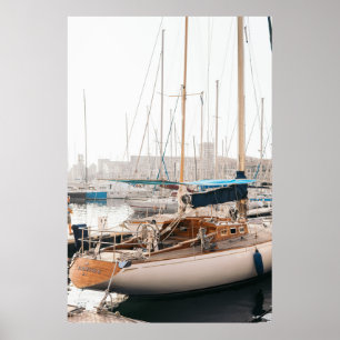 WHITE YACHT OP BAY POSTER