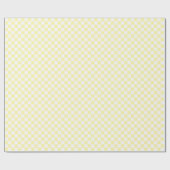 White & Yellow Checkerboard Wrapping Paper Roll Cadeaupapier (Vlak)