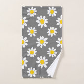 White Yellow Daisies Bad Handdoek (Handdoek)
