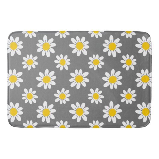 White Yellow Daisies Badmat (Voorkant)