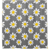 White Yellow Daisies Douchegordijn (Voorkant)