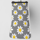 White Yellow Daisies Golfheadcover (Draai 90)