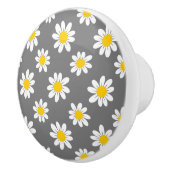 White Yellow Daisies Keramische Knop (Rechts)