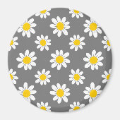 White Yellow Daisies Magneet (Voorkant)