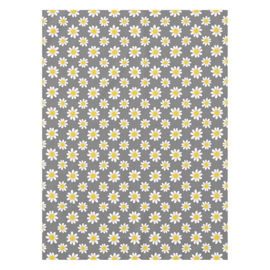 White Yellow Daisies Tafelkleed (Voorkant)