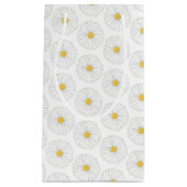 White Yellow Daisy Blossom Flower Garden Spring Klein Cadeauzakje (Voorkant)