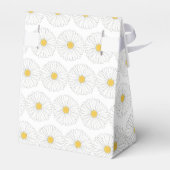 White Yellow Daisy Flower Floral Garden Party Bedankdoosjes (Achterkant)
