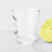 White Yellow Daisy Flower Floral Garden Party Shot Glas (Rechts)