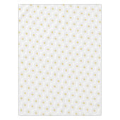 White Yellow Daisy Flower Floral Garden Party Tafelkleed (Voorkant)
