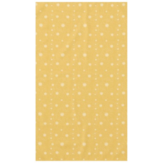 White Yellow Daisy Flowers Tafelkleed (Voorkant)