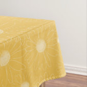 White Yellow Daisy Flowers Tafelkleed (Voorbeeld)