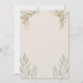 White Yellow Modern, echtpaar en hun trouwring Kaart (Achterkant)