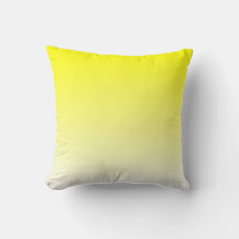 White Yellow Ombre Kussen