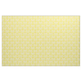 White Yellow Parisian Damask Pattern Fabric Stof (Yard (91,4 cm))