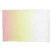 White Yellow Pink Modern Ombre gradiënt Kussensloop (Voorkant-Links)