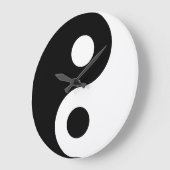White Yin Yang Wall klok (Hoek)